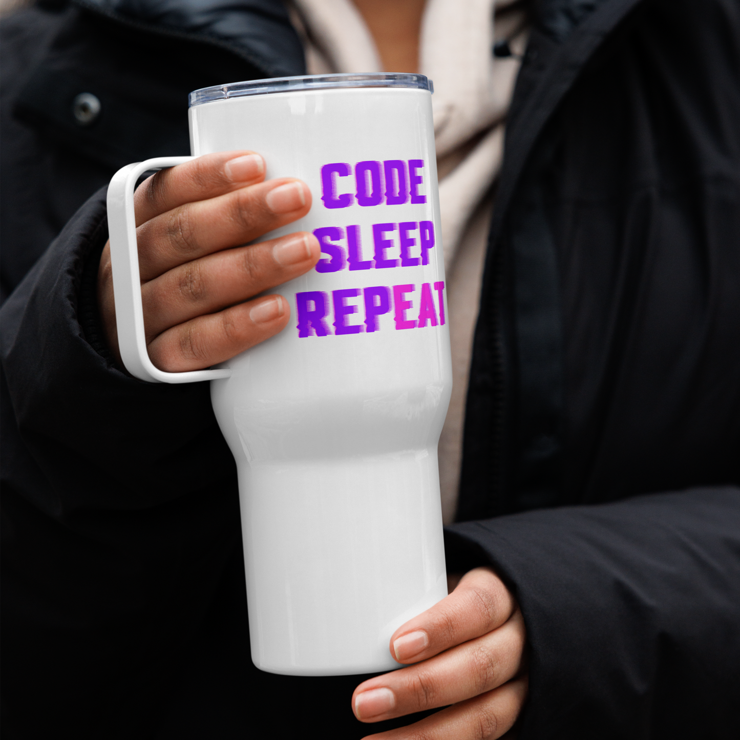 Code Sleep RepEAT Tumbler