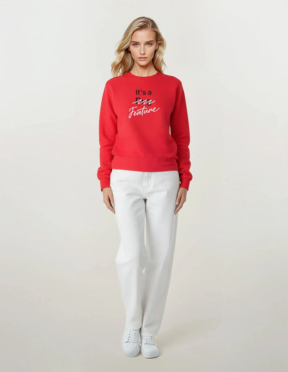 It's a Feature Sweatshirt - Red