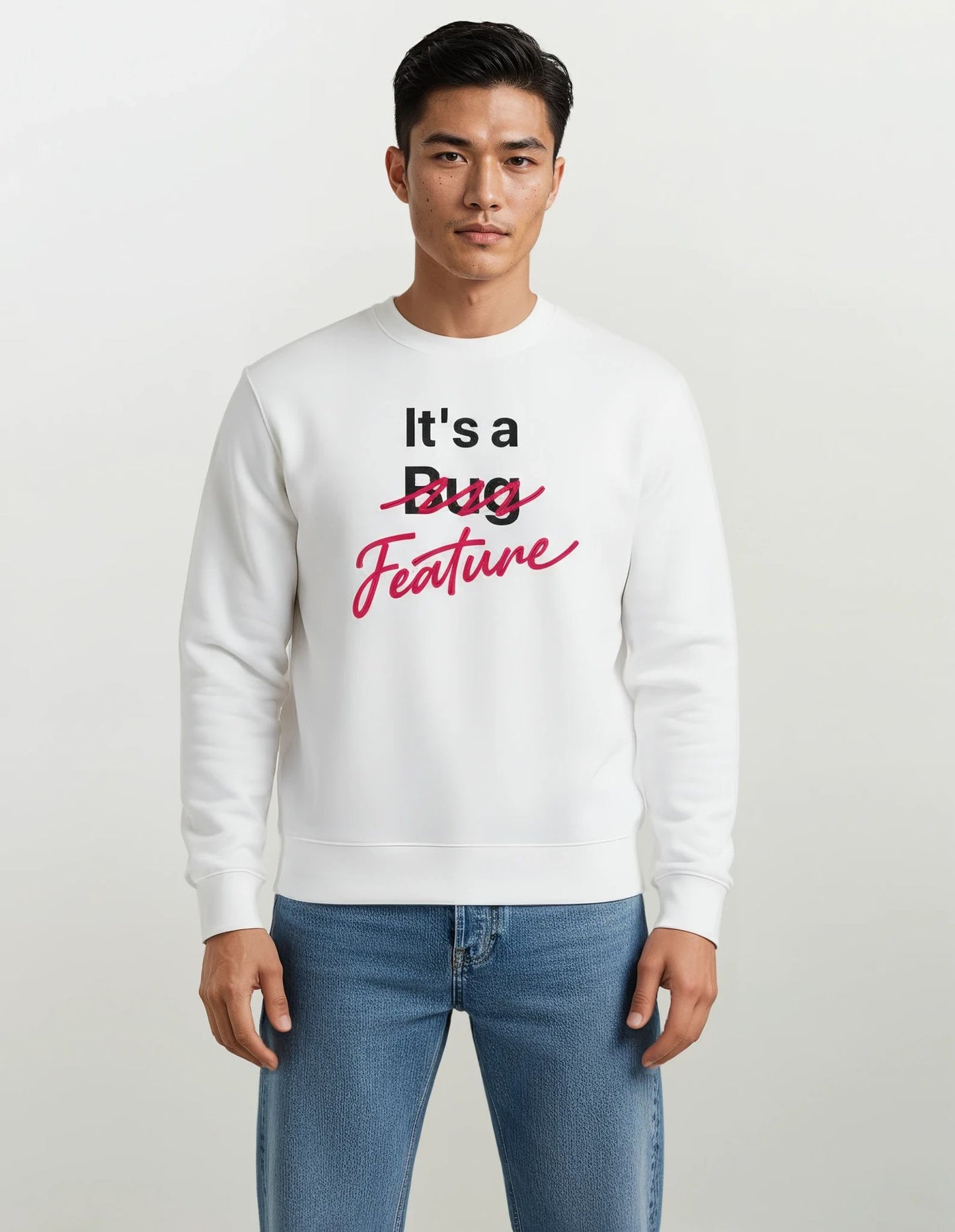 It's a Feature Sweatshirt - White