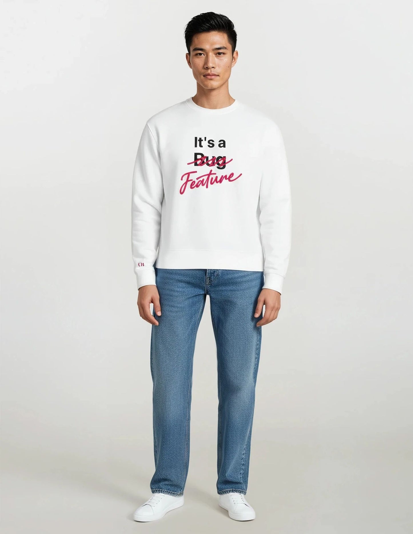 It's a Feature Sweatshirt - White