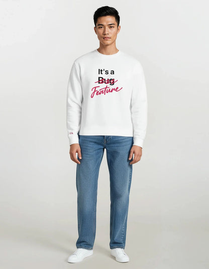 It's a Feature Sweatshirt - White